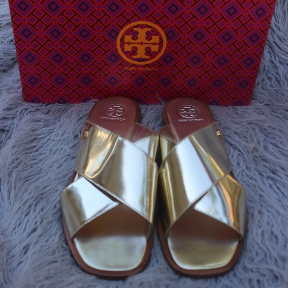 Tory Burch Shoes - FINAL $ DROP Tory Burch 8.5 Gemma Slide Mirror